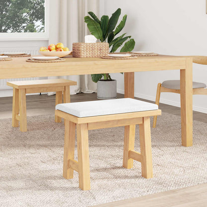 vidaXL Bench Cushion Fabric White Depth 35 cm