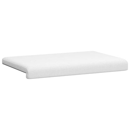 vidaXL Bench Cushion Fabric White Depth 35 cm