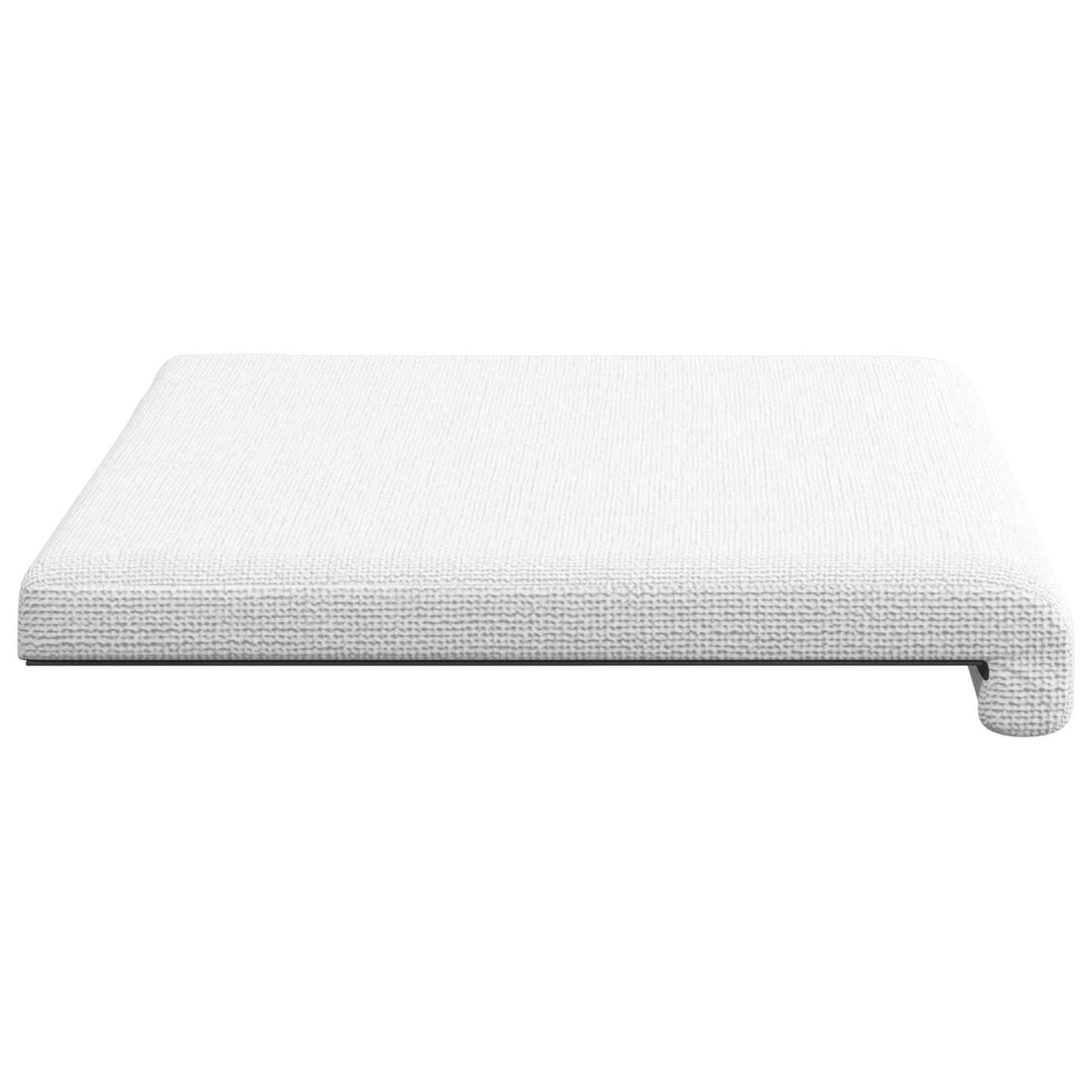 vidaXL Bench Cushion Fabric White Depth 35 cm