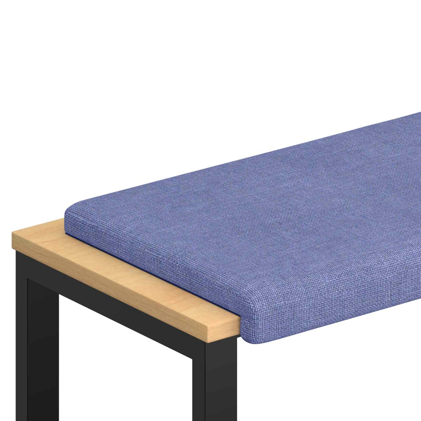 vidaXL Bench Cushion Fabric Jeans Blue Depth 35 cm
