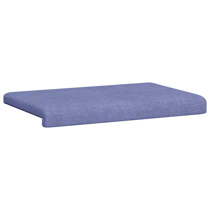 vidaXL Bench Cushion Fabric Jeans Blue Depth 35 cm