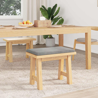 vidaXL Bench Cushion Velvet Light Grey Depth 35 cm