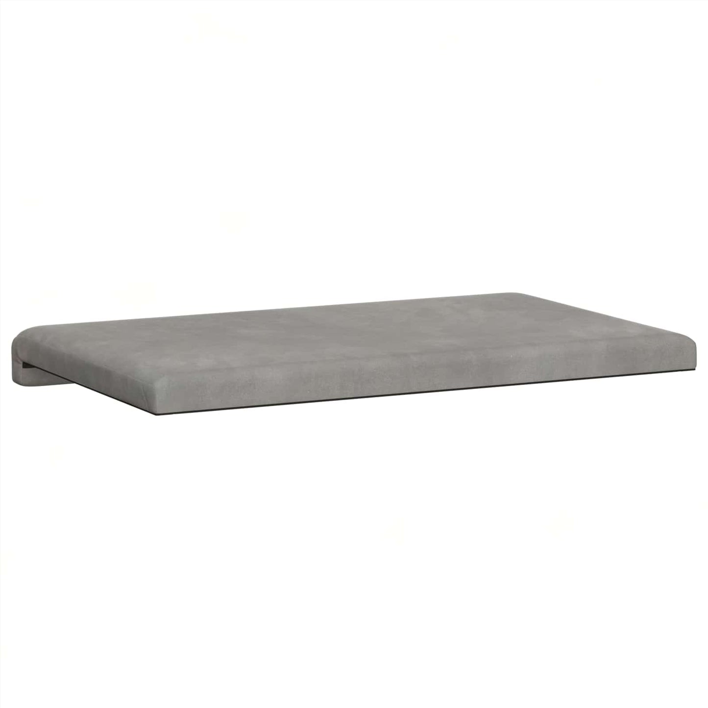 vidaXL Bench Cushion Velvet Light Grey Depth 35 cm