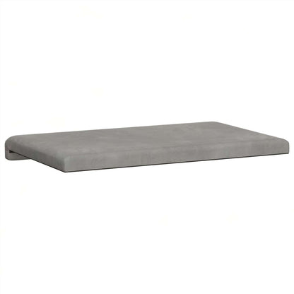vidaXL Bench Cushion Velvet Light Grey Depth 35 cm