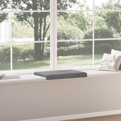 vidaXL Bench Cushion Velvet Dark Grey Depth 35 cm