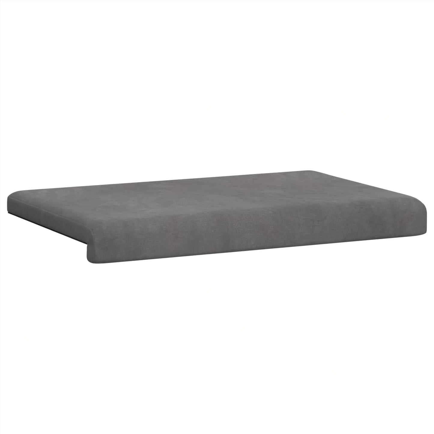 vidaXL Bench Cushion Velvet Dark Grey Depth 35 cm