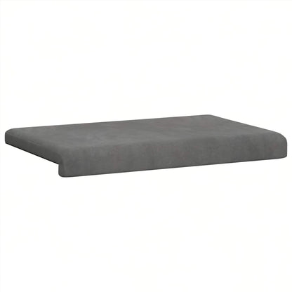 vidaXL Bench Cushion Velvet Dark Grey Depth 35 cm