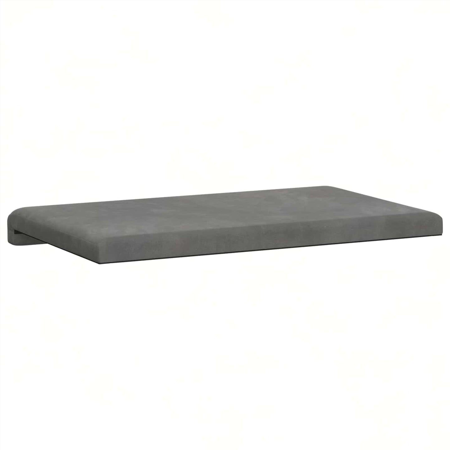 vidaXL Bench Cushion Velvet Dark Grey Depth 35 cm