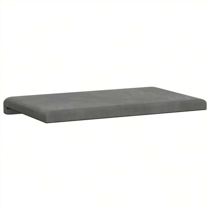 vidaXL Bench Cushion Velvet Dark Grey Depth 35 cm