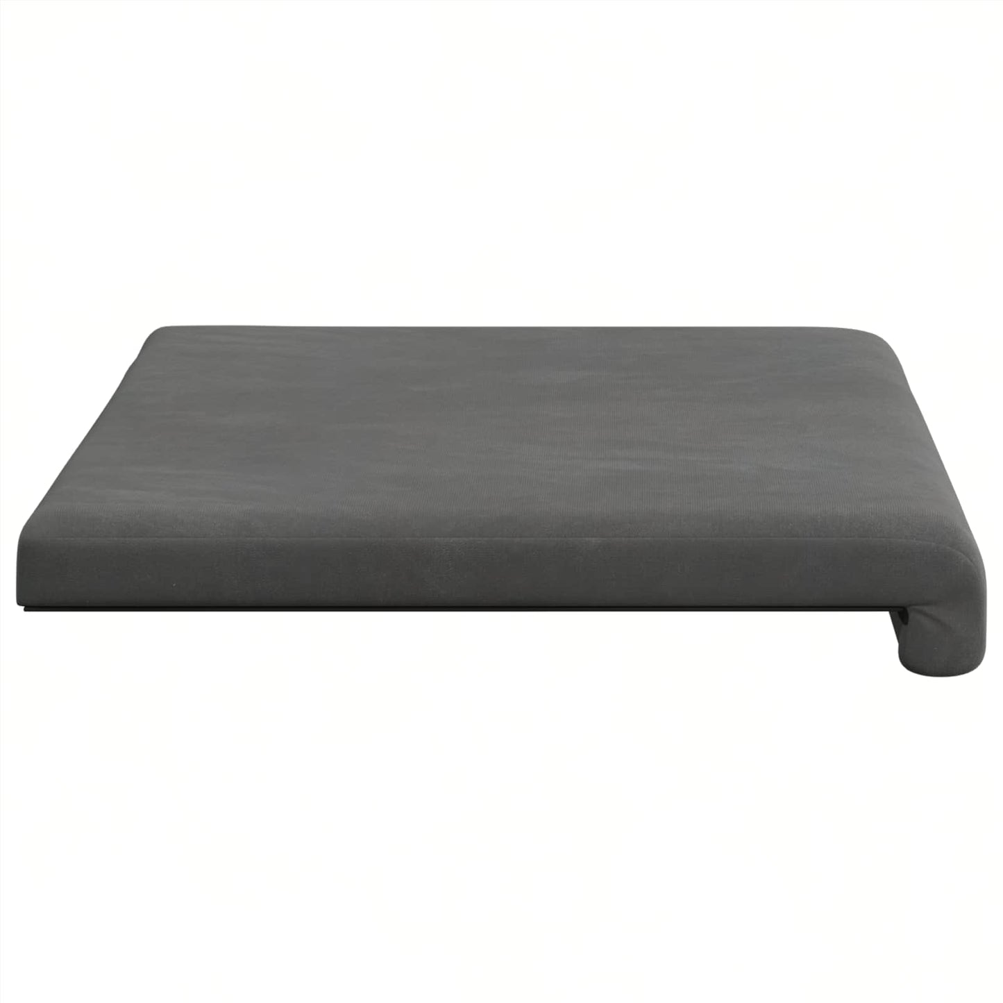 vidaXL Bench Cushion Velvet Dark Grey Depth 35 cm