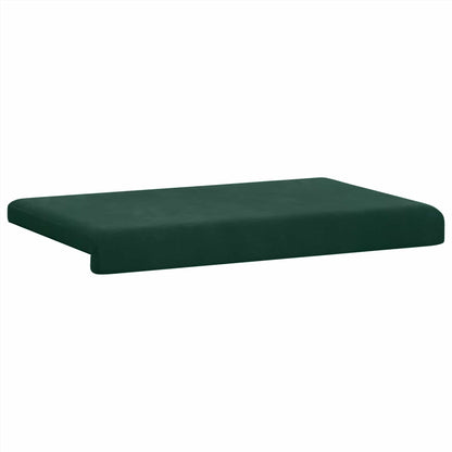 vidaXL Bench Cushion Velvet Dark Green Depth 35 cm