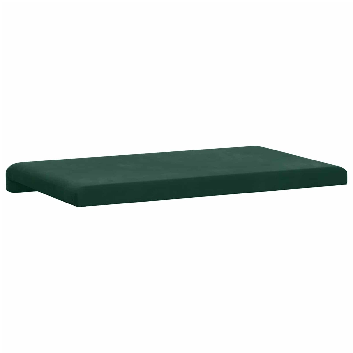 vidaXL Bench Cushion Velvet Dark Green Depth 35 cm