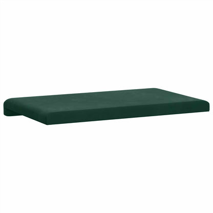 vidaXL Bench Cushion Velvet Dark Green Depth 35 cm