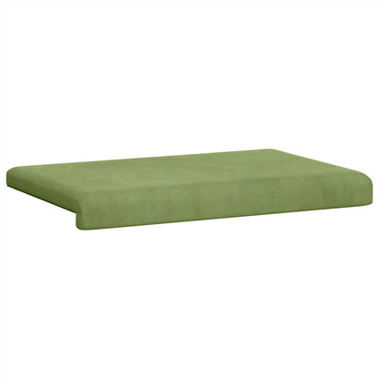 vidaXL Bench Cushion Velvet Light Green Depth 35 cm