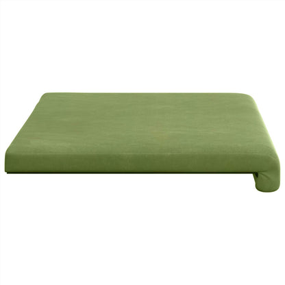 vidaXL Bench Cushion Velvet Light Green Depth 35 cm