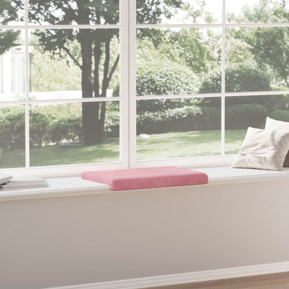 vidaXL Bench Cushion Velvet Pink Depth 35 cm