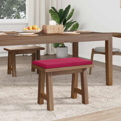 vidaXL Bench Cushion Velvet Wine Red Depth 35 cm