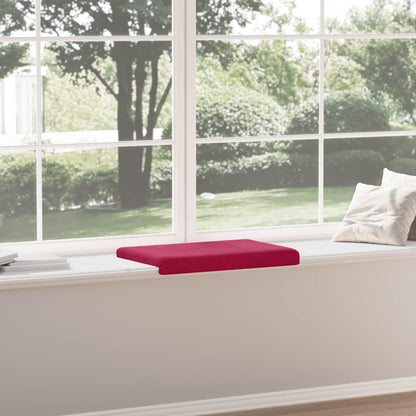 vidaXL Bench Cushion Velvet Wine Red Depth 35 cm