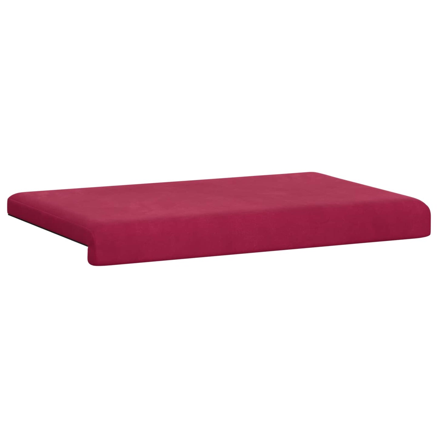 vidaXL Bench Cushion Velvet Wine Red Depth 35 cm