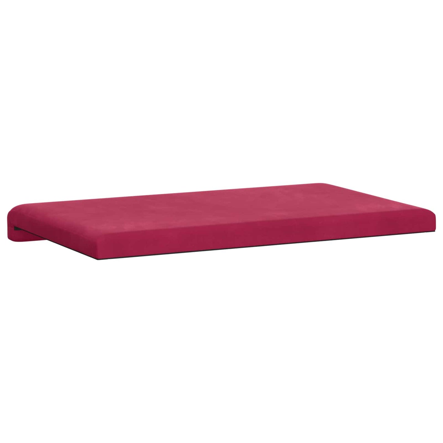 vidaXL Bench Cushion Velvet Wine Red Depth 35 cm