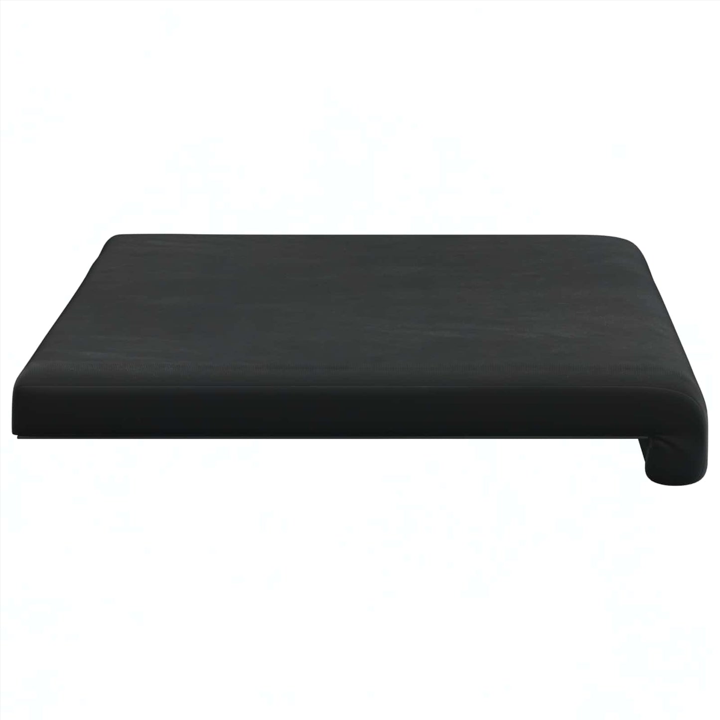 vidaXL Bench Cushion Velvet Black Depth 35 cm