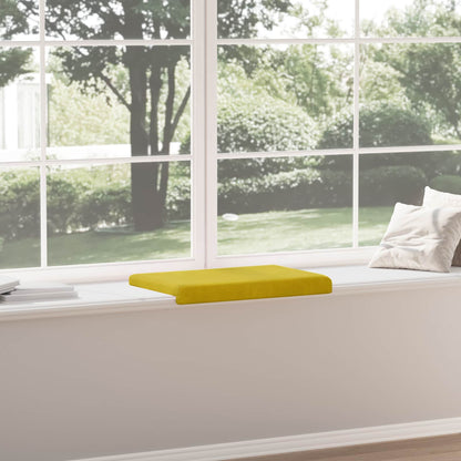 vidaXL Bench Cushion Velvet Yellow Depth 35 cm