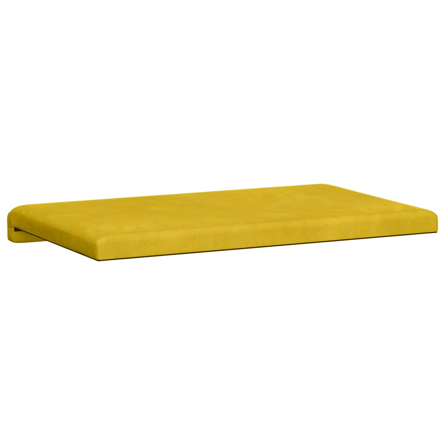 vidaXL Bench Cushion Velvet Yellow Depth 35 cm