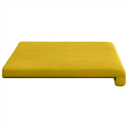 vidaXL Bench Cushion Velvet Yellow Depth 35 cm