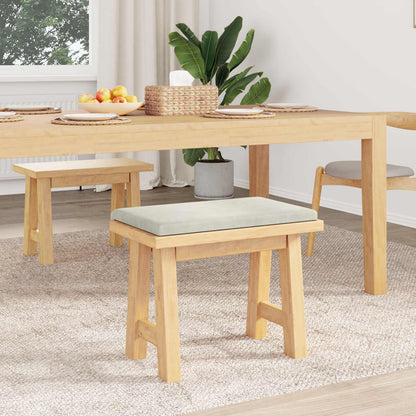 vidaXL Bench Cushion Velvet Cream Depth 35 cm