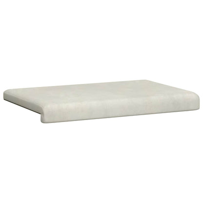 vidaXL Bench Cushion Velvet Cream Depth 35 cm