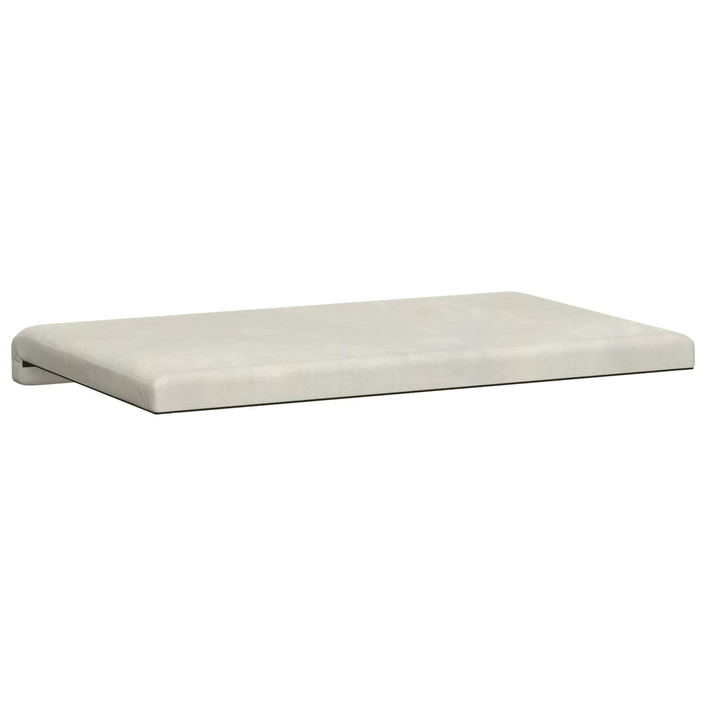 vidaXL Bench Cushion Velvet Cream Depth 35 cm