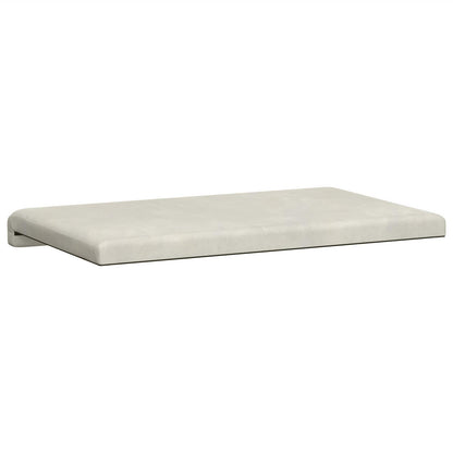 vidaXL Bench Cushion Velvet Cream Depth 35 cm