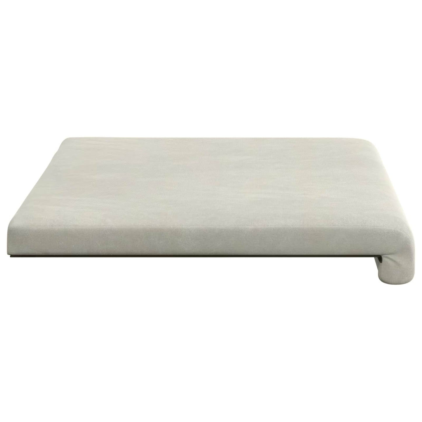 vidaXL Bench Cushion Velvet Cream Depth 35 cm