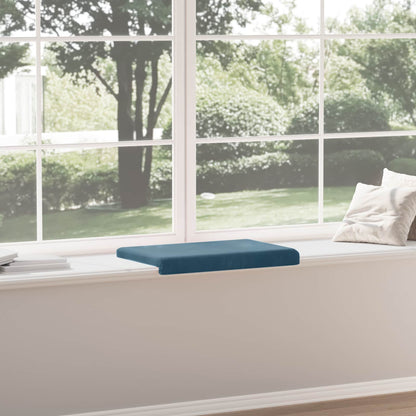 vidaXL Bench Cushion Velvet Blue Depth 35 cm