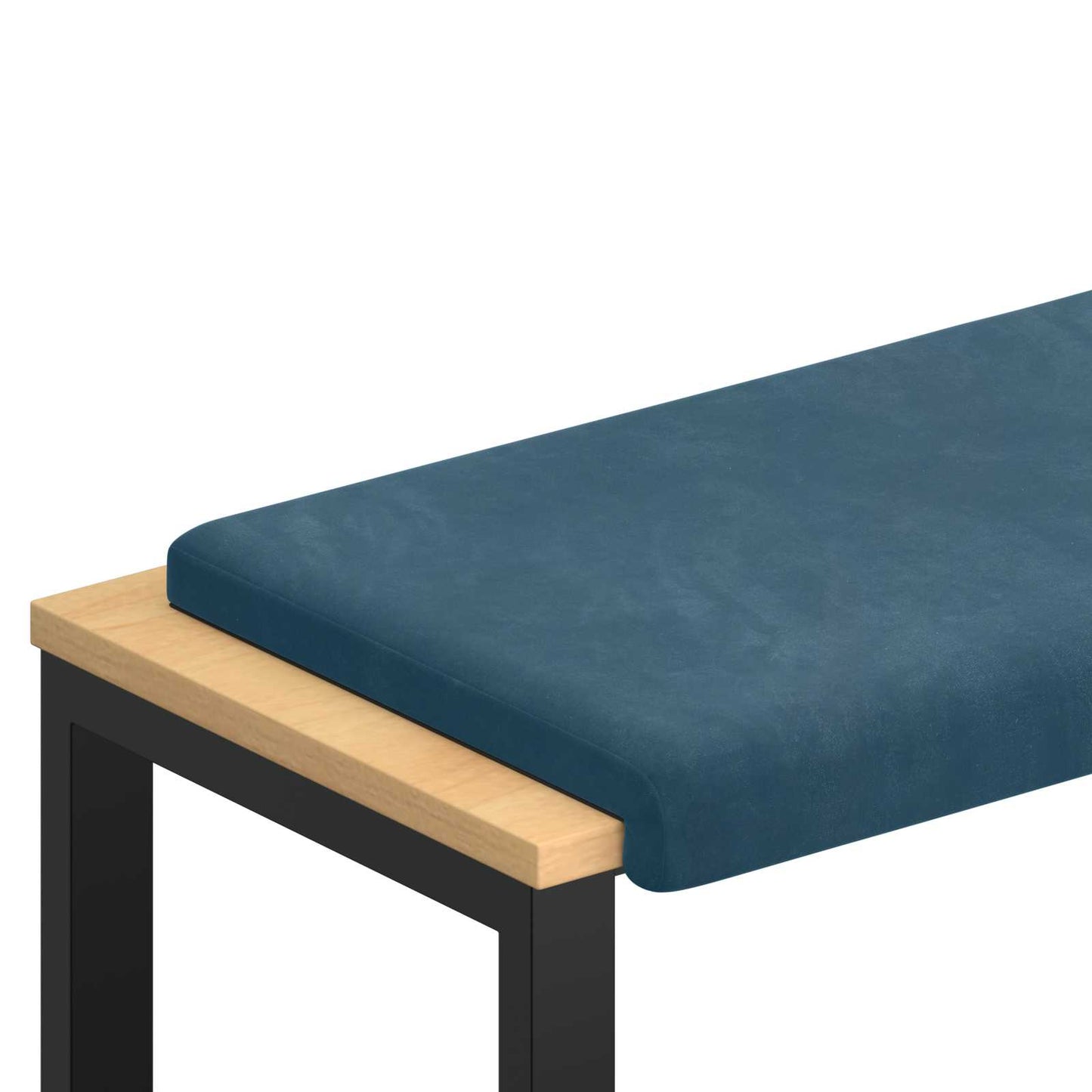 vidaXL Bench Cushion Velvet Blue Depth 35 cm