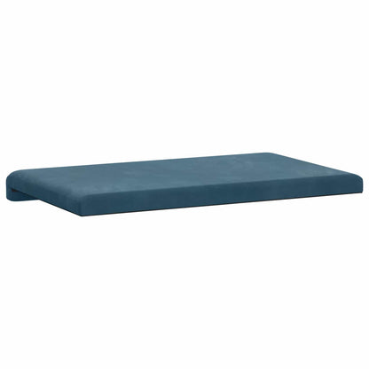 vidaXL Bench Cushion Velvet Blue Depth 35 cm
