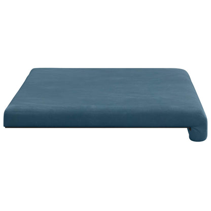 vidaXL Bench Cushion Velvet Blue Depth 35 cm