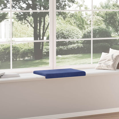 vidaXL Bench Cushion Velvet Police Blue Depth 35 cm