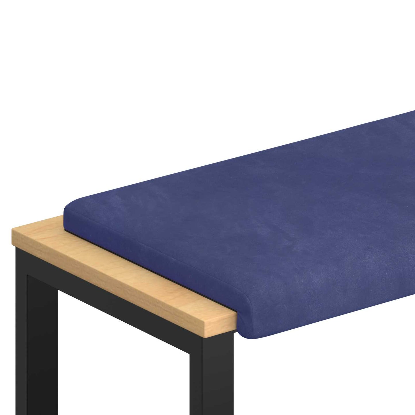 vidaXL Bench Cushion Velvet Police Blue Depth 35 cm