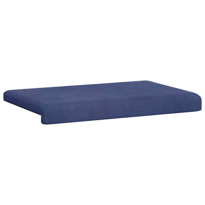 vidaXL Bench Cushion Velvet Police Blue Depth 35 cm