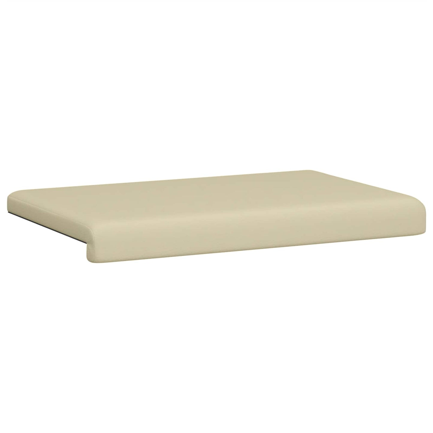 vidaXL Bench Cushion Faux Leather Cream Depth 35 cm