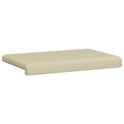 vidaXL Bench Cushion Faux Leather Cream Depth 35 cm