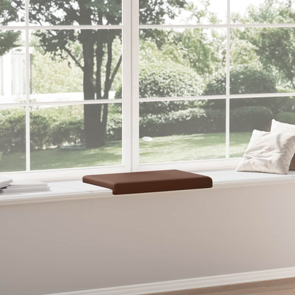 vidaXL Bench Cushion Faux Leather Brown Depth 35 cm