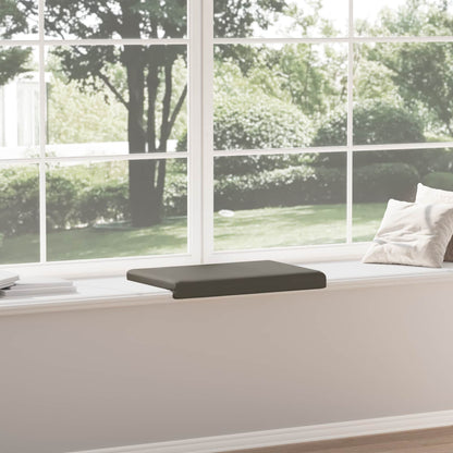 vidaXL Bench Cushion Faux Leather Grey Depth 35 cm