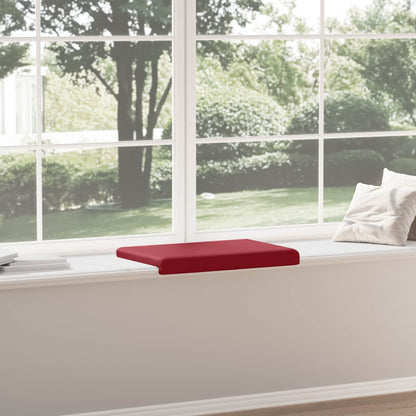 vidaXL Bench Cushion Faux Leather Wine Red Depth 35 cm
