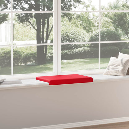vidaXL Bench Cushion Faux Leather Red Depth 35 cm