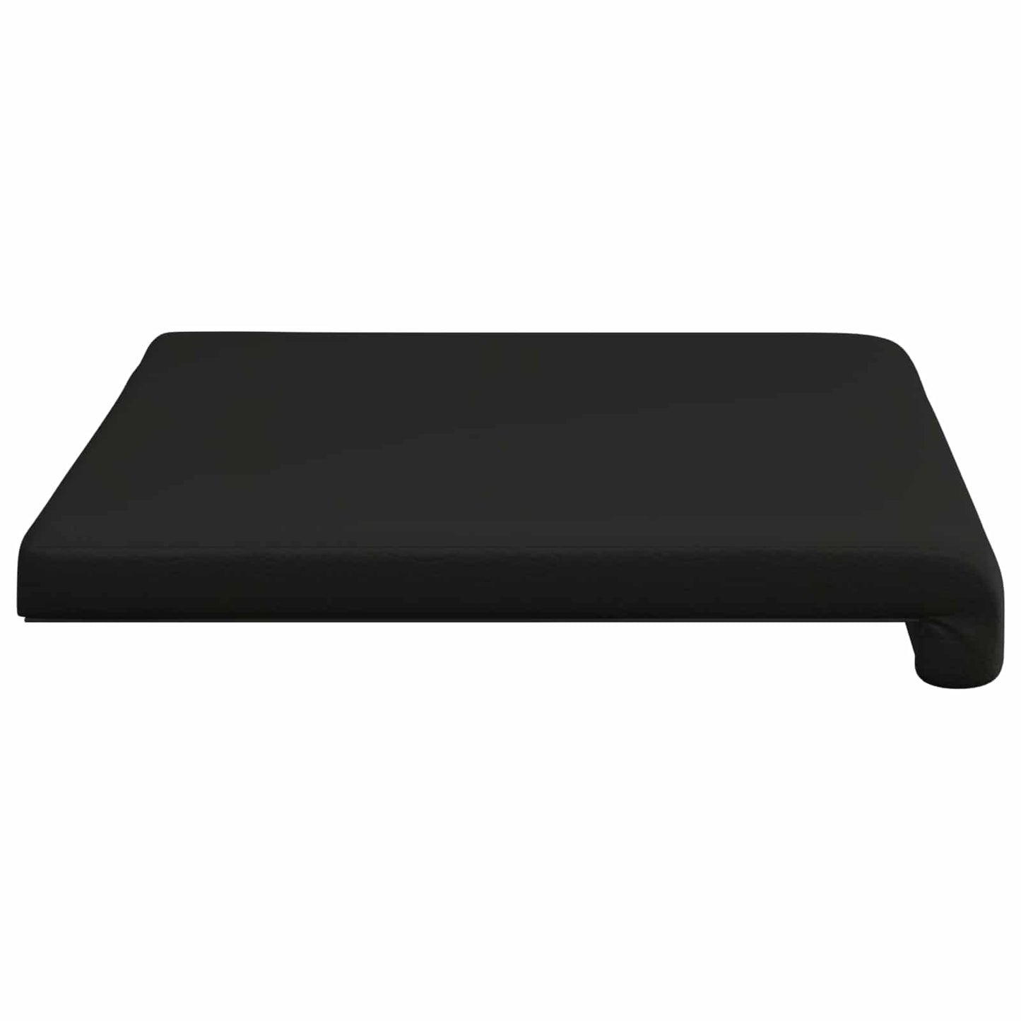 vidaXL Bench Cushion Faux Leather Black Depth 35 cm
