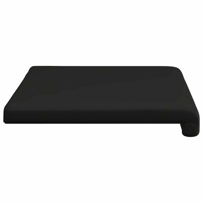vidaXL Bench Cushion Faux Leather Black Depth 35 cm