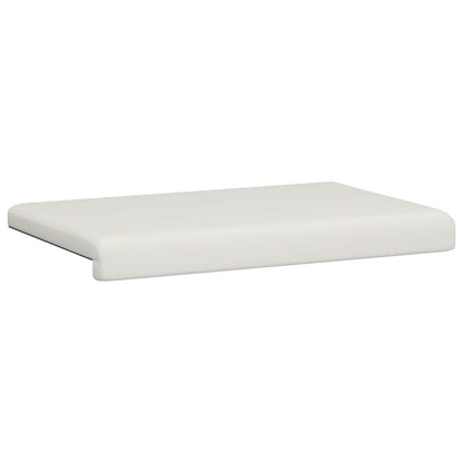vidaXL Bench Cushion Faux Leather White Depth 35 cm