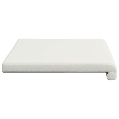vidaXL Bench Cushion Faux Leather White Depth 35 cm